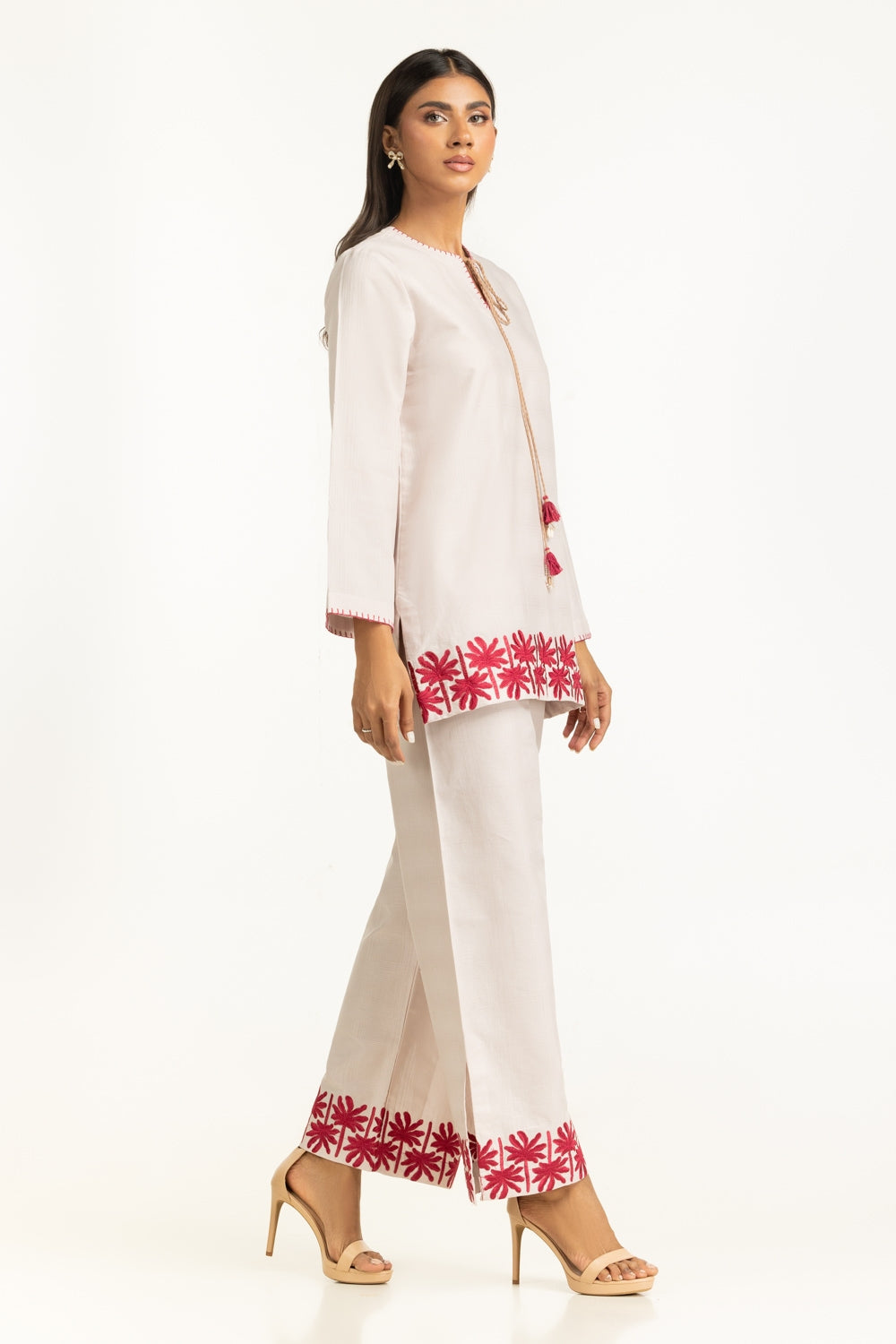 Dobby Embroidered Co-Ord Set IPST-44813
