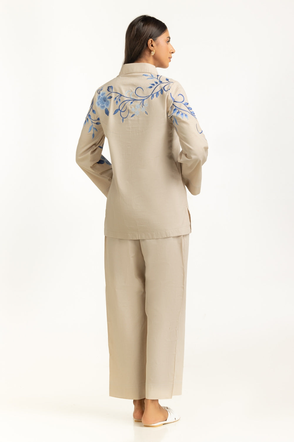Dobby Embroidered Co-Ord Set IPST-44814-A