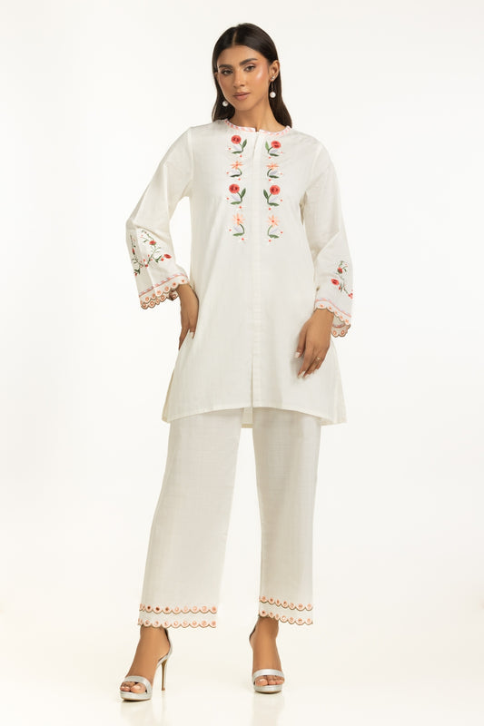 Dobby Embroidered Co-Ord Set IPST-44816