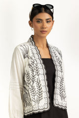 Dobby Embroidered Waist Coat IPS-44816