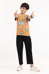 Junior Boy Doe Printed Knit Top JBKT-2210054