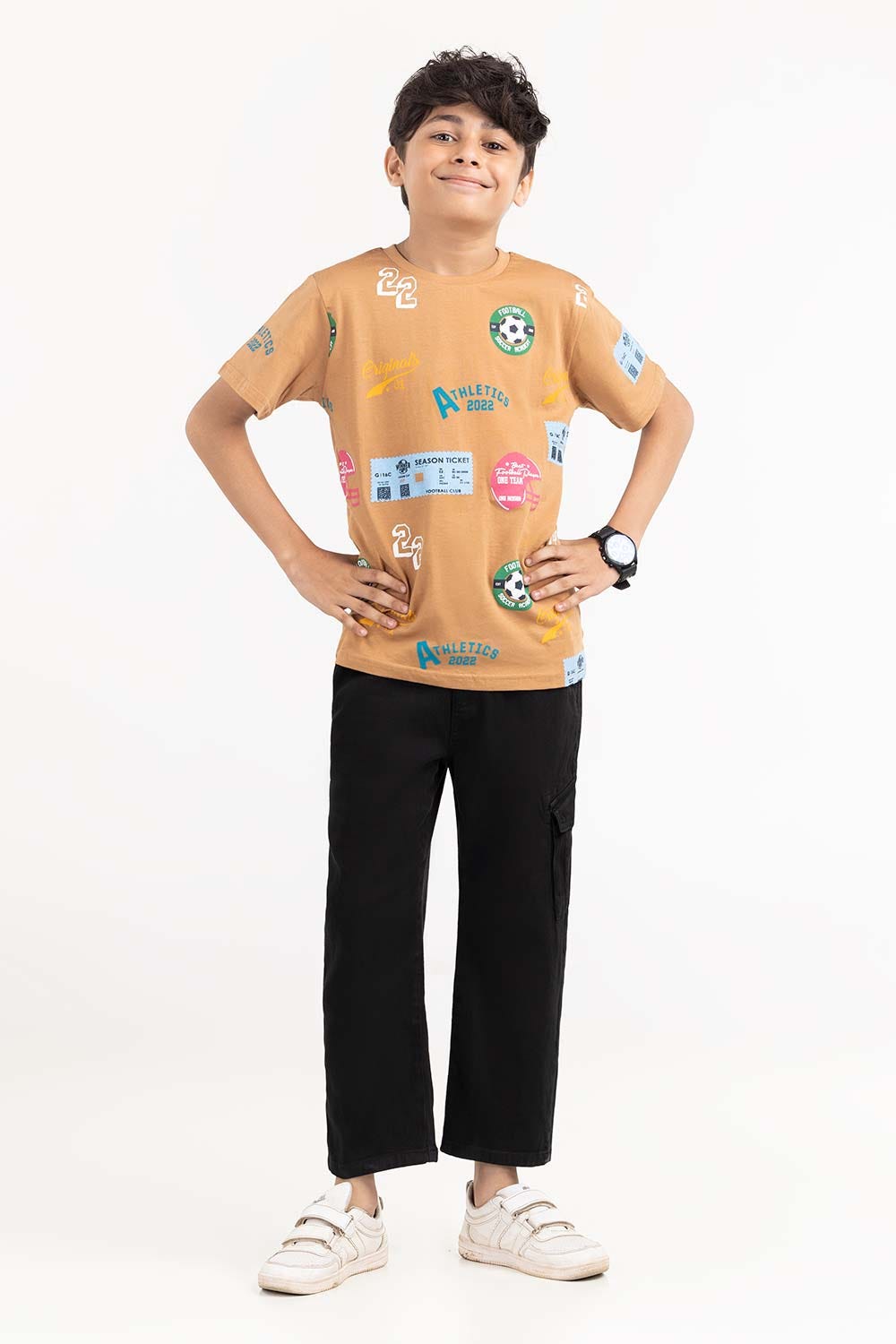Junior Boy Doe Printed Knit Top JBKT-2210054