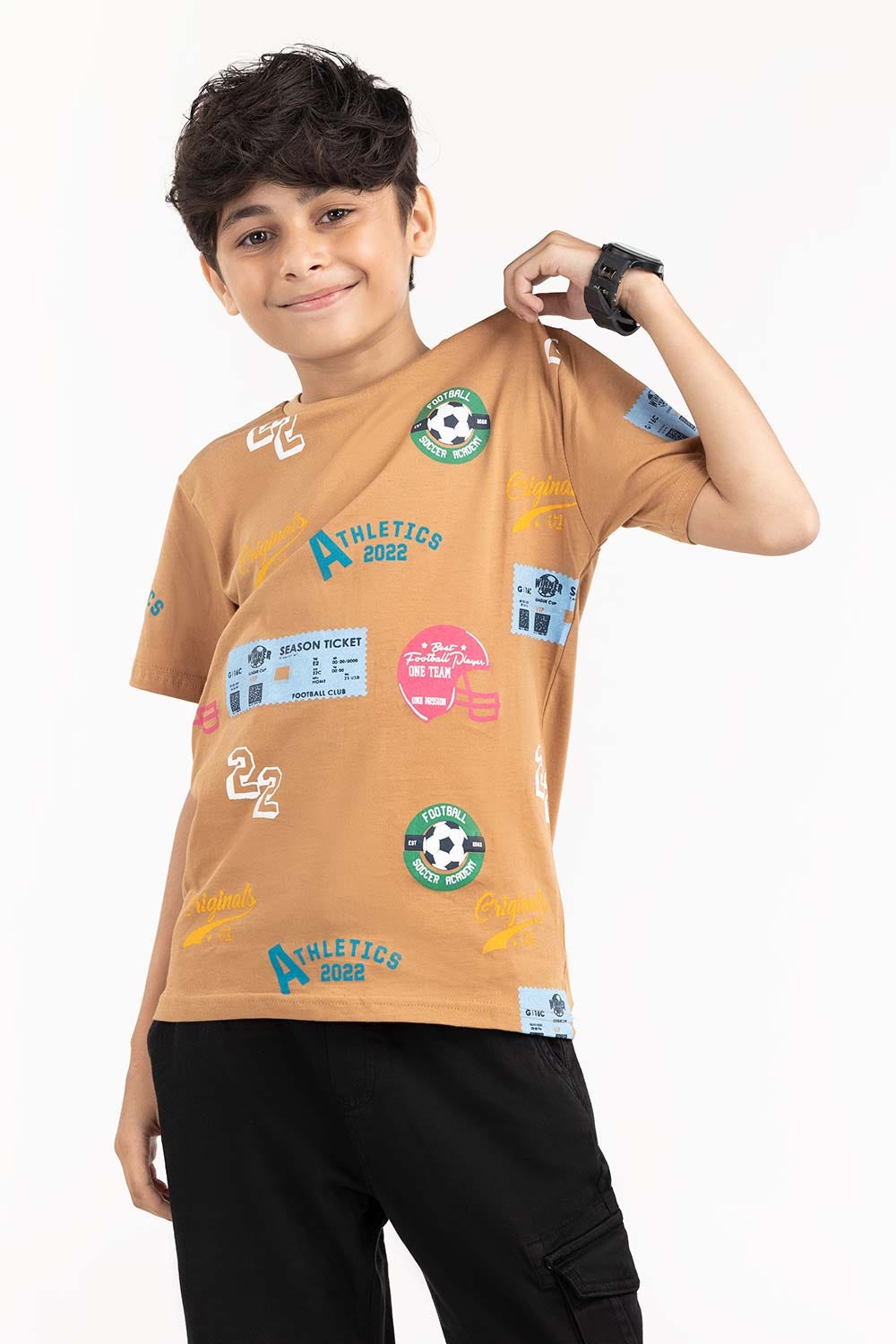 Junior Boy Doe Printed Knit Top JBKT-2210054