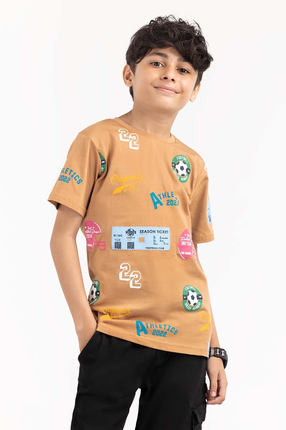 Junior Boy Doe Printed Knit Top JBKT-2210054