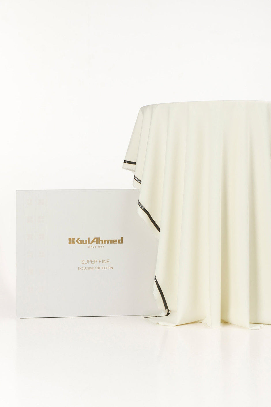Dominic Unstitched Fabric Blended with Gift Box