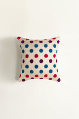 Dots Terry Embroidered Cushion Cover