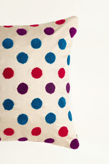 Dots Terry Embroidered Cushion Cover