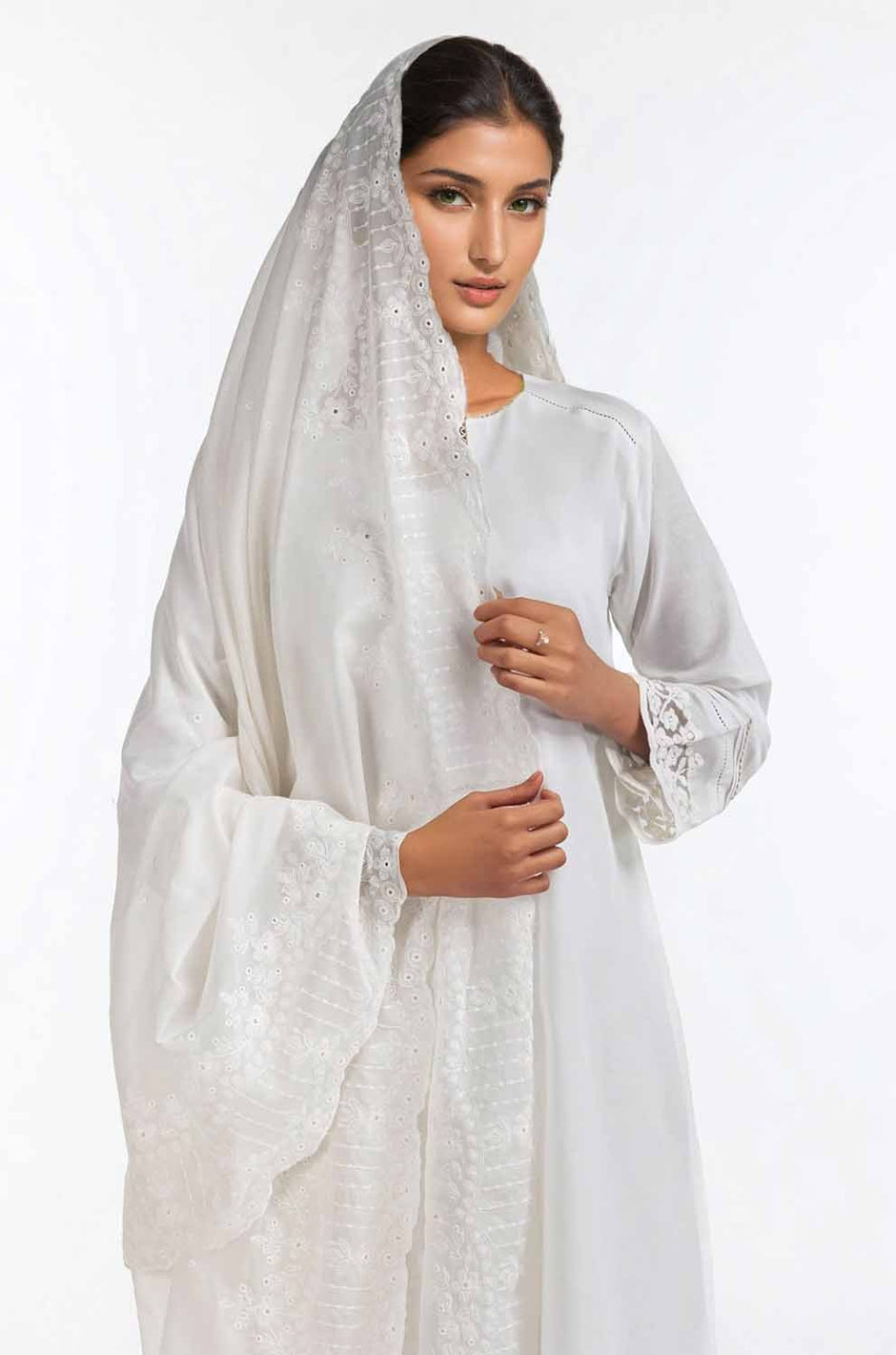 Embroidered Lawn Dupatta