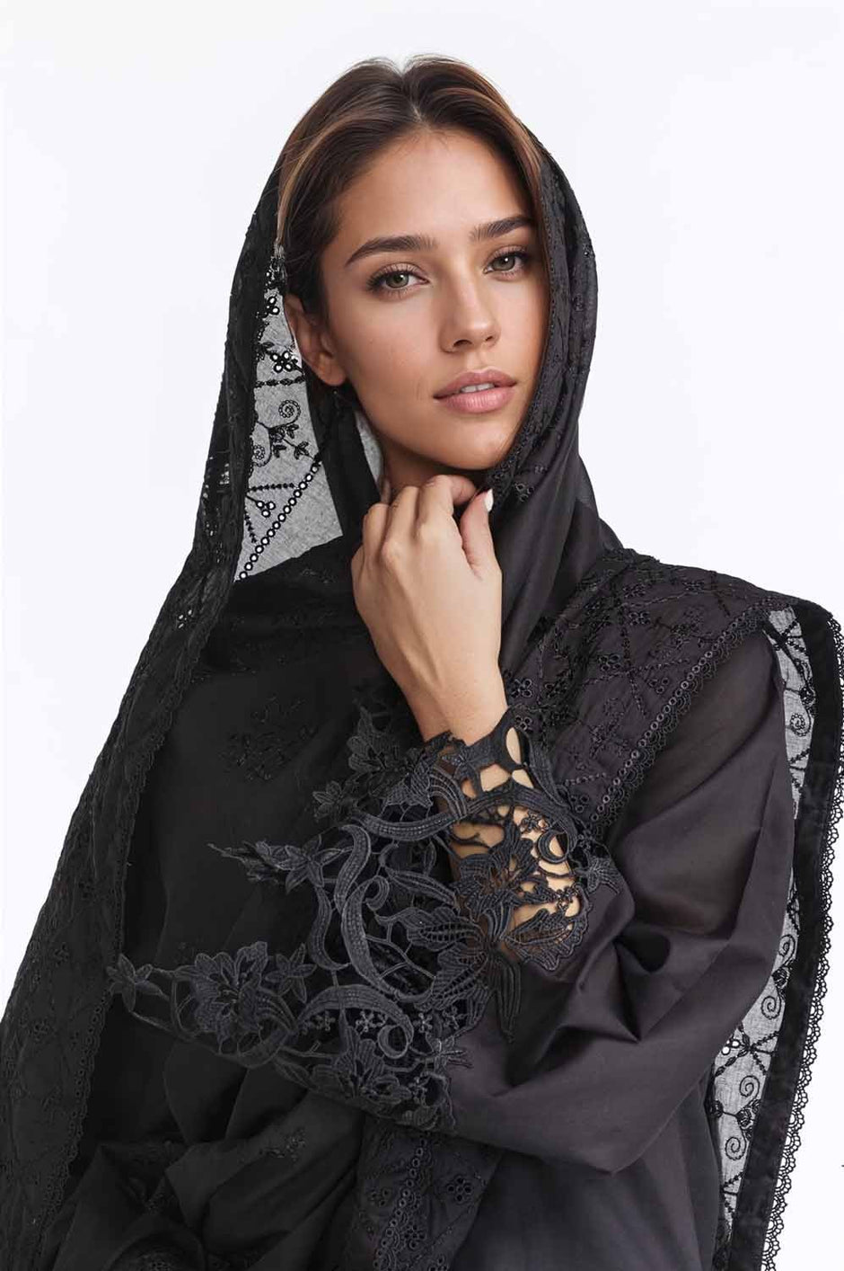Embroidered Lawn Dupatta