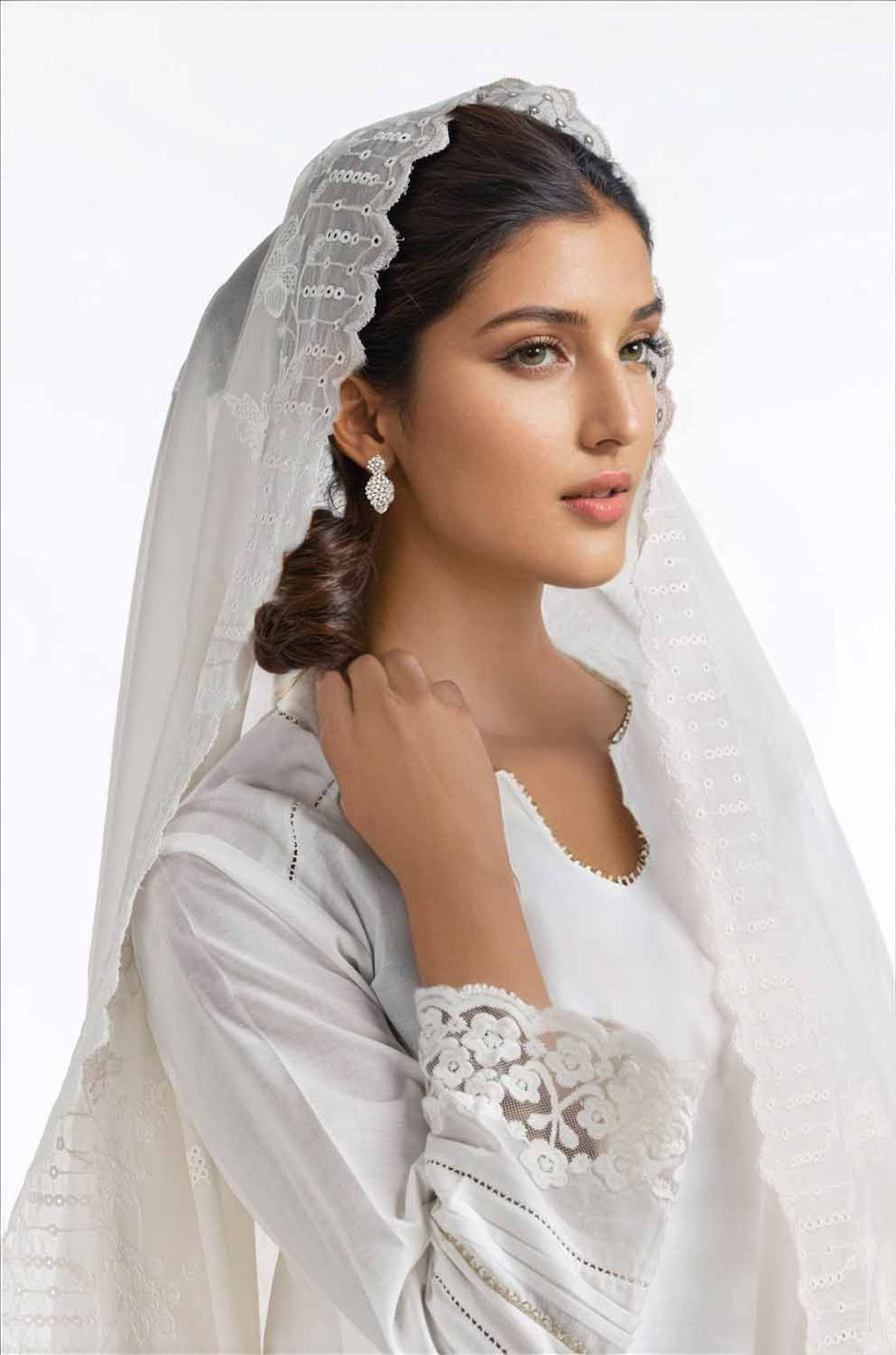 Embroidered Lawn Dupatta