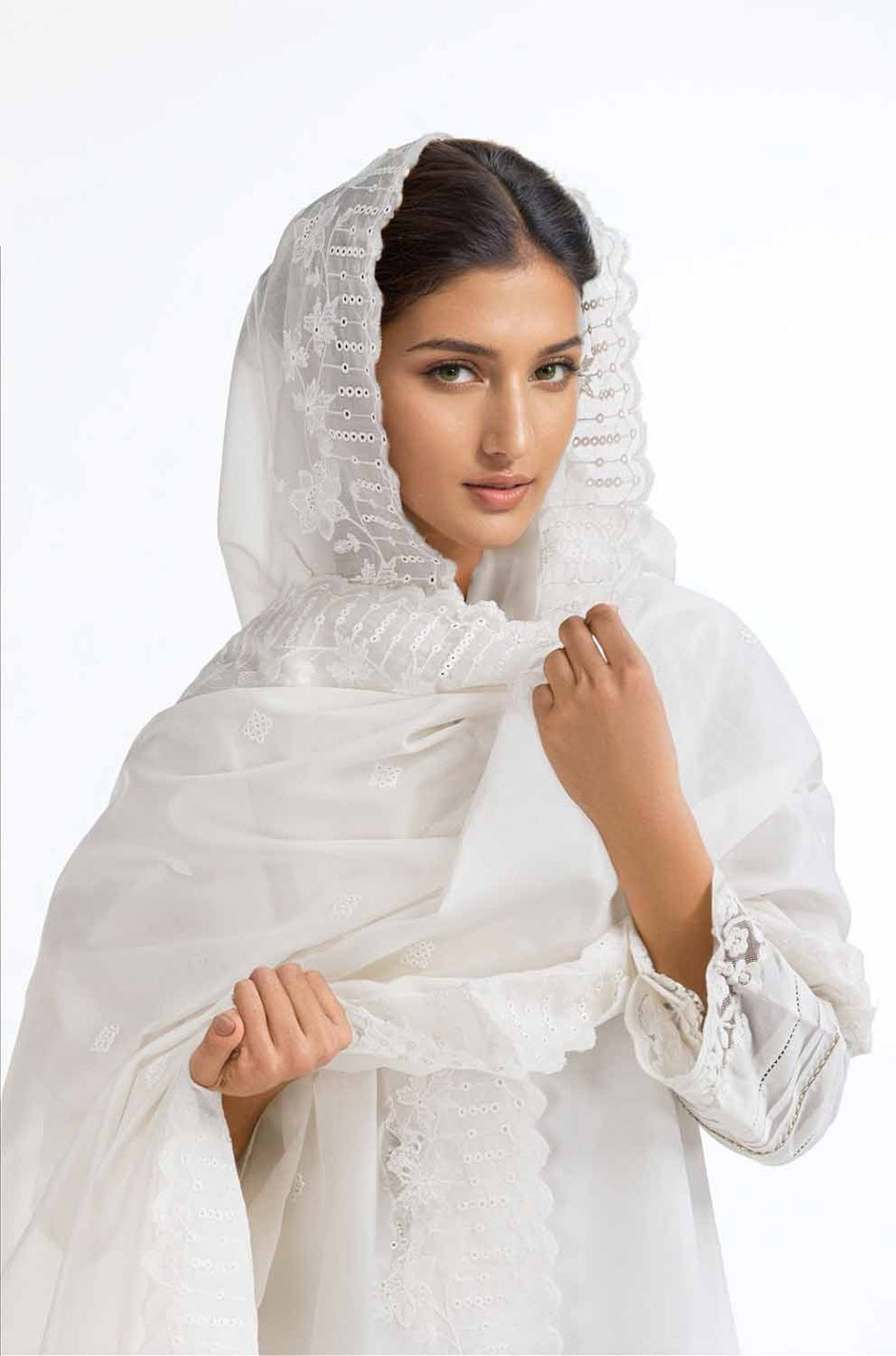 Embroidered Lawn Dupatta