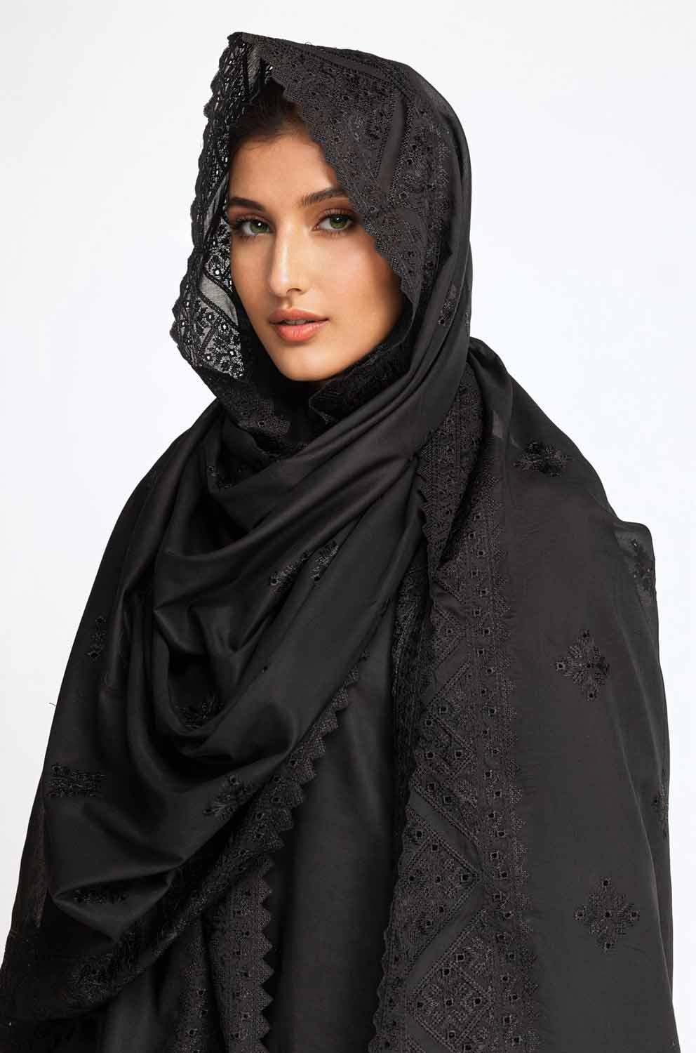 Embroidered Lawn Dupatta DP-42005