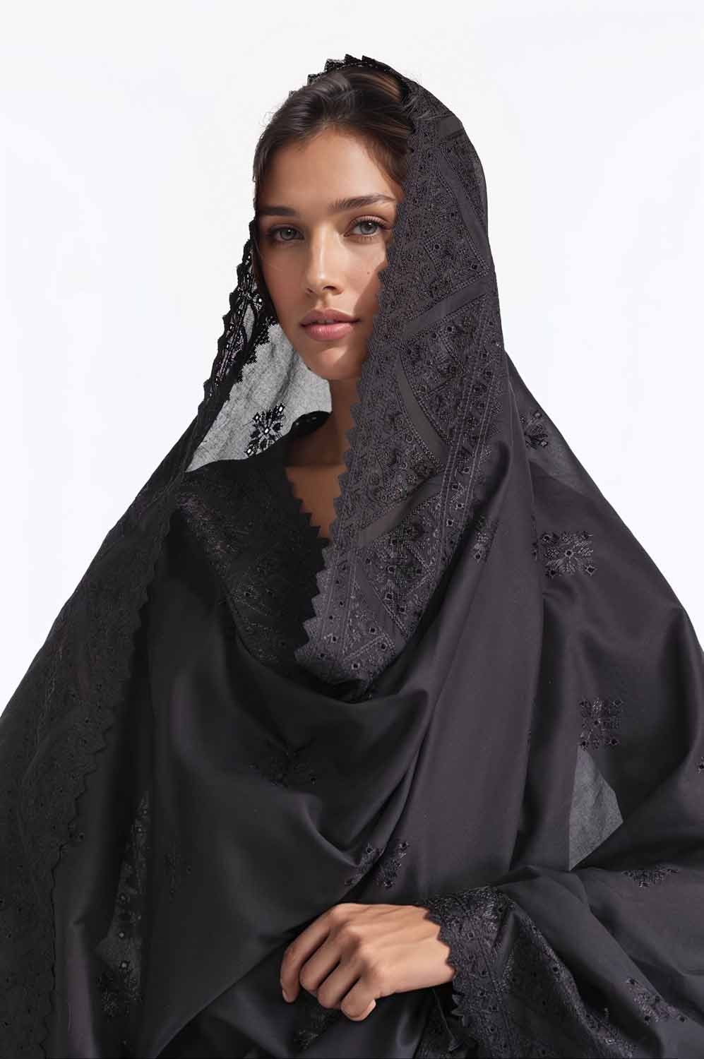 Embroidered Lawn Dupatta