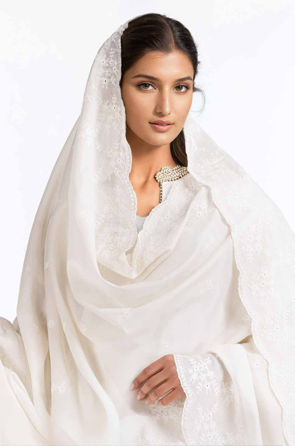 Embroidered Lawn Dupatta