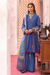 3 Piece Embroidered Unstitched Jacquard Shirt with Digital Printed Jacquard Dupatta FE-32039