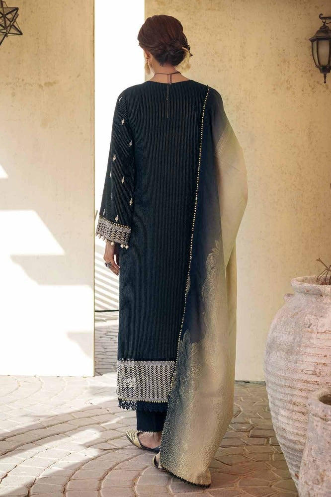 3 Piece Embroidered Khaddar Unstitched Suit with Printed Khaddar Jacquard Dupatta