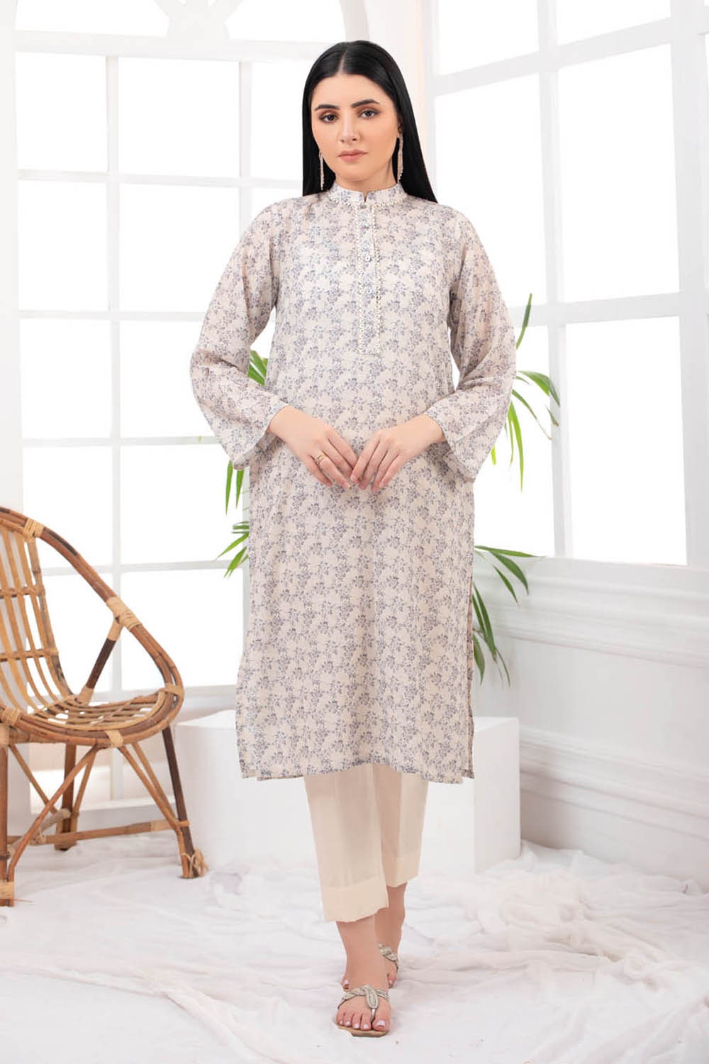 2 Piece Karandi Unstitched Digital Printed Suit WNST-32036