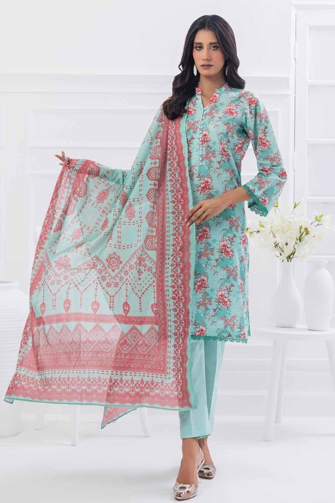 3 Piece Printed lawn Unstitched Suit CLP-32221