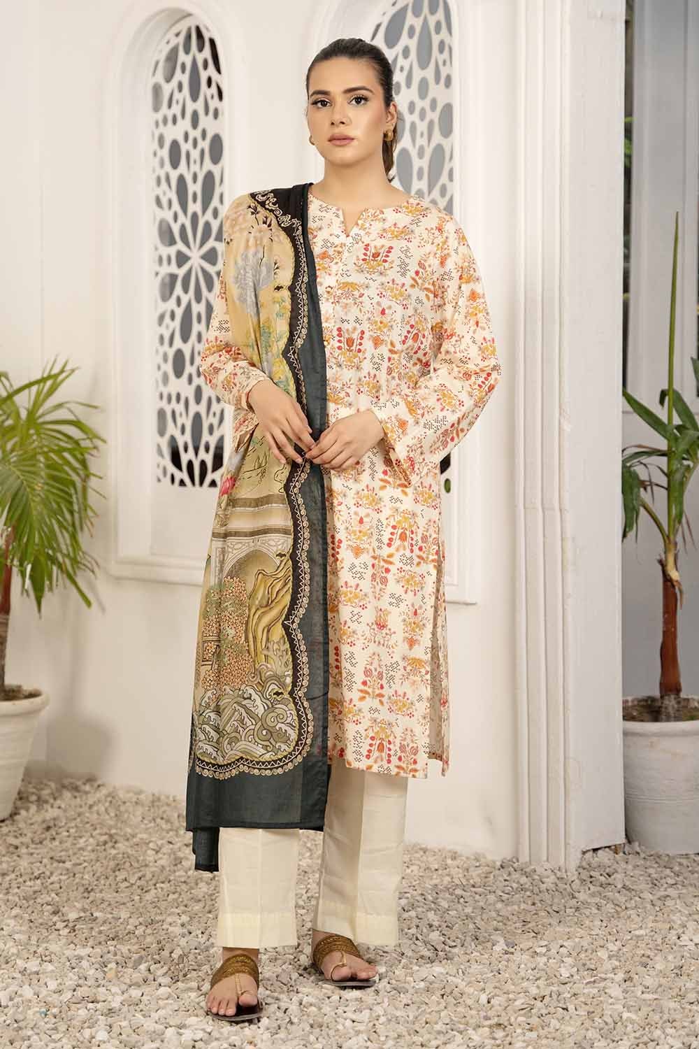 2 Piece Printed Lawn Unstitched Suit TL-32083