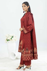 3 Piece Printed Karandi Jacquard Unstitched Suit WNS-32311 B