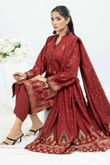 3 Piece Printed Karandi Jacquard Unstitched Suit WNS-32311 B