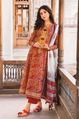 3 Piece Lawn Unstitched Foil Printed Suit CL-32243 A