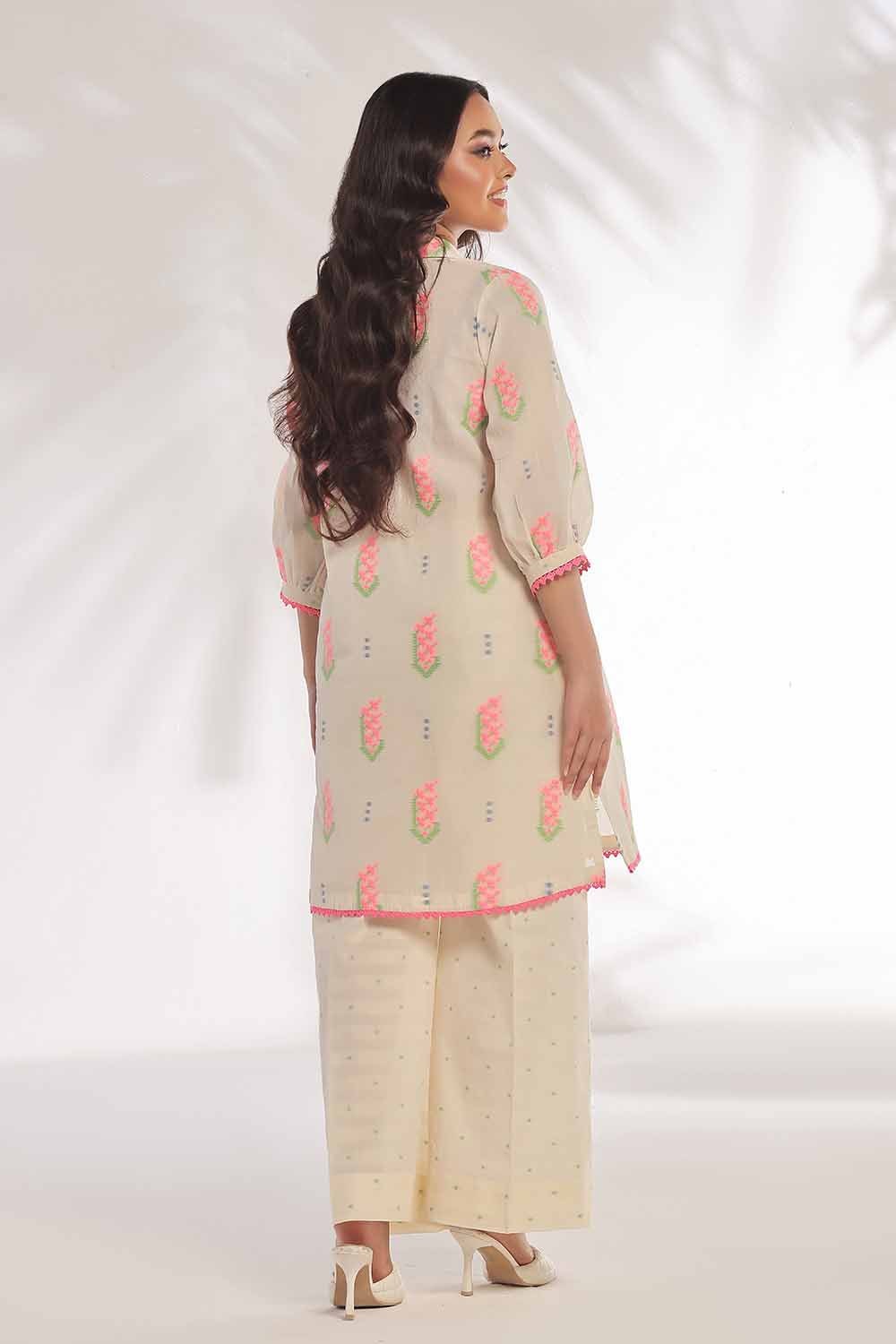 2 Piece Unstitched Jacquard Printed Suit JT-42015