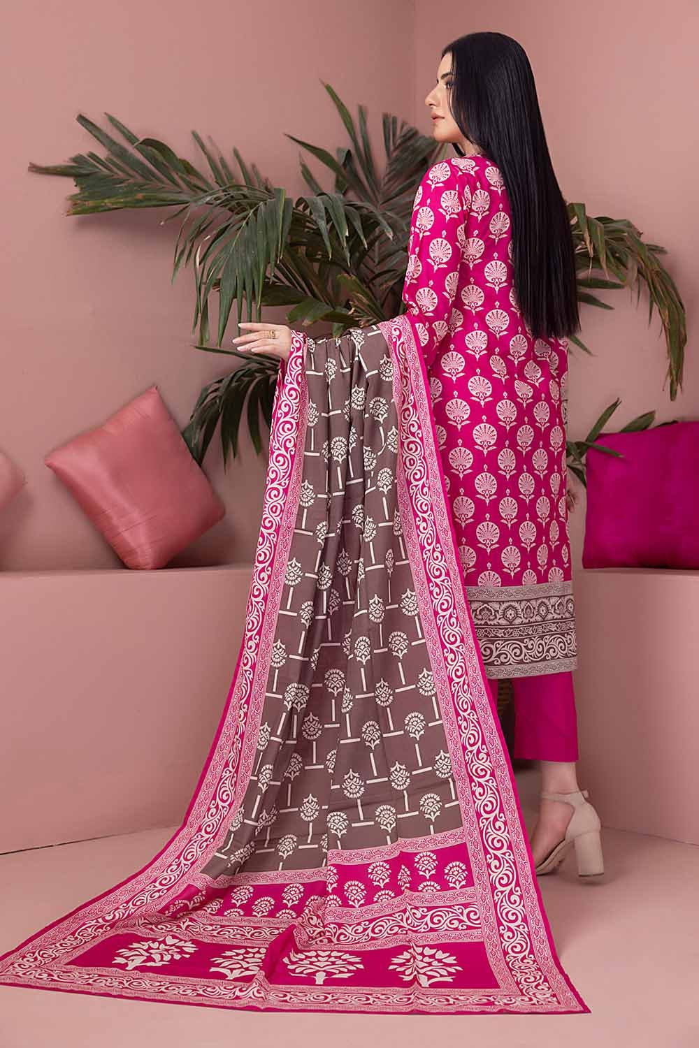 3 Piece Lawn Printed Unstitched Suit