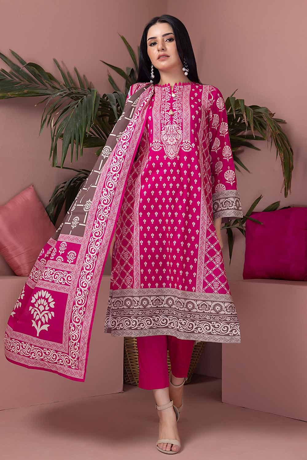 3 Piece Lawn Printed Unstitched Suit