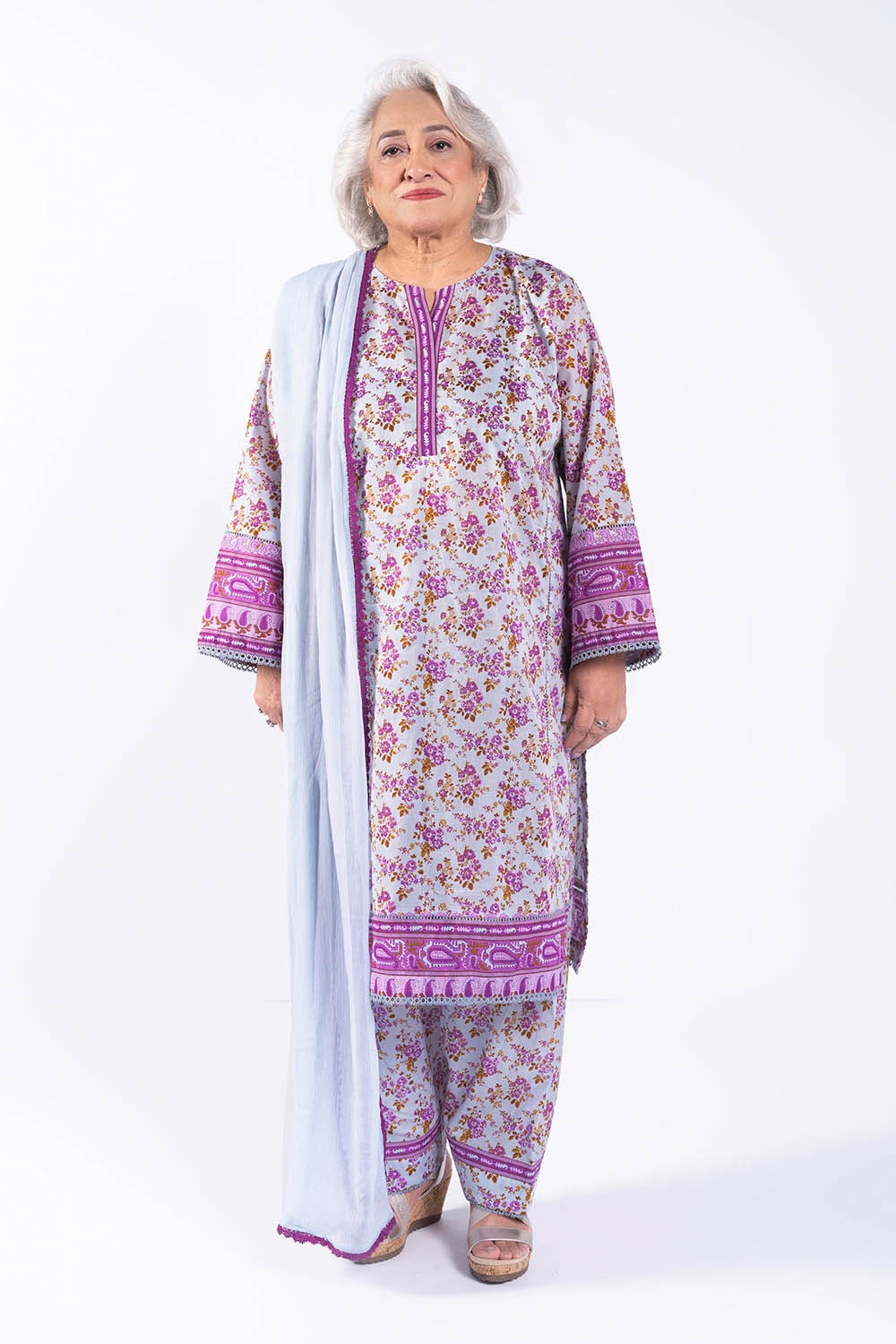 1 Piece Unstitched Printed Lawn Shirt SL-52013