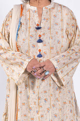 1 Piece Unstitched Printed Lawn Shirt SL-52034