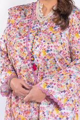 3 Piece Unstitched Printed Lawn Suit with Printed Chiffon Dupatta BM-52030