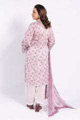 3 Piece Unstitched Printed Lawn Suit with Printed Chiffon Dupatta BM-52031