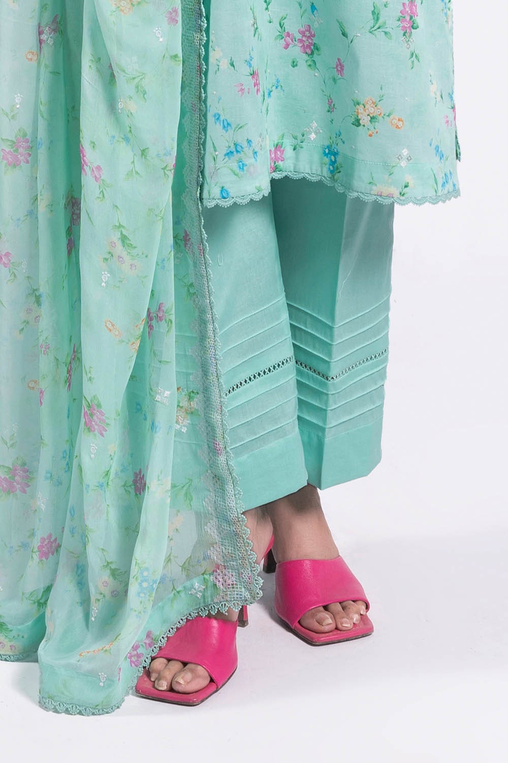 3 Piece Unstitched Embroidered Printed Lawn Suit with Embroidered Printed Chiffon Dupatta BM-52008