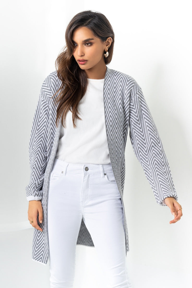 Cotton Front Open Cardigan SWT-FW21-006 A