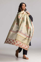 Dyed Khadi Screen Print Dupatta DUP-24-37