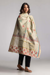 Dyed Khadi Screen Print Dupatta DUP-24-37