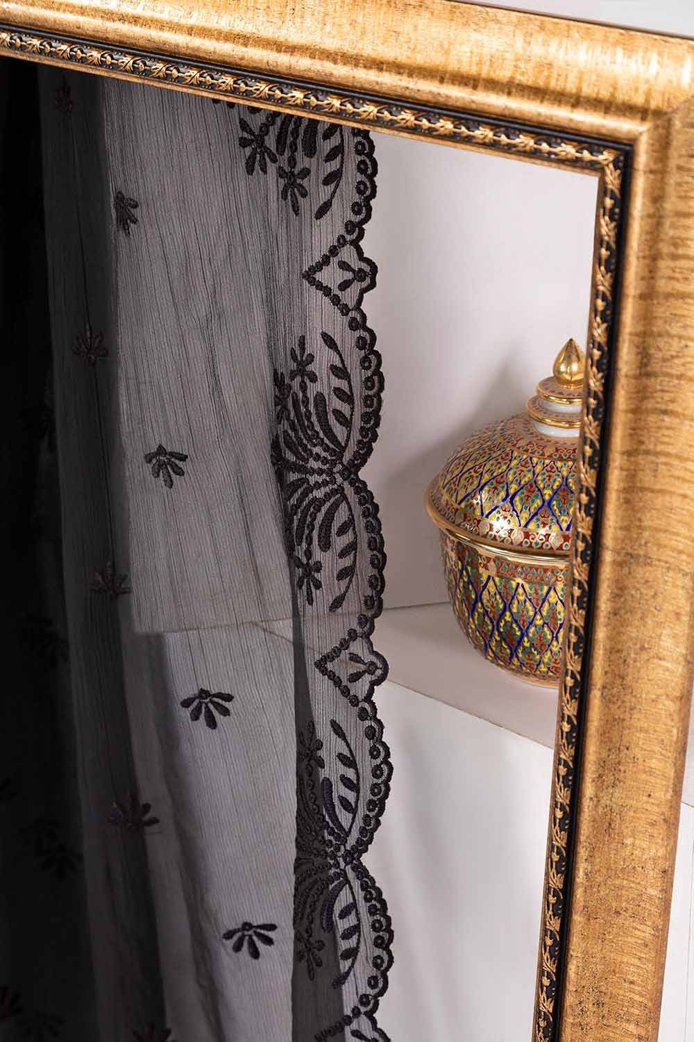 Embroidered Crinkle Chiffon Dupatta-21-24