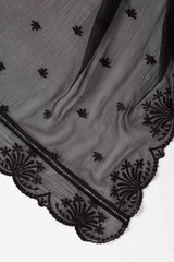 Embroidered Crinkle Chiffon Dupatta-21-24