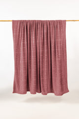 AW24-Dusty Rose Embossed Single Ply Fleece Throw