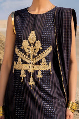 3 Piece Unstitched Embroidered Yarn Dyed Jacquard Suit MJ-42037