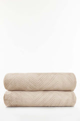 AW22-ECRU Embossed Single Ply Fleece