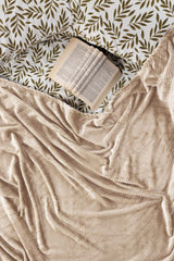 AW22-ECRU Embossed Single Ply Fleece