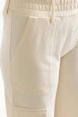 Ecru Knit Trouser 231-220-016