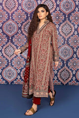 3 Piece Khaddar Printed Unstitched Suit K-32035 B