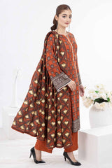 3 Piece Printed Linen Unstitched Suit WNS-32153 A