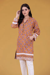 Cambric Digital Printed Embroidered Shirt WGK-CMS-PE-309