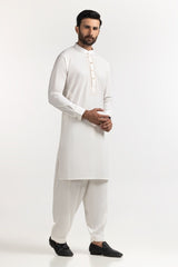 Egg White Embroidered Suit SK-E24-022