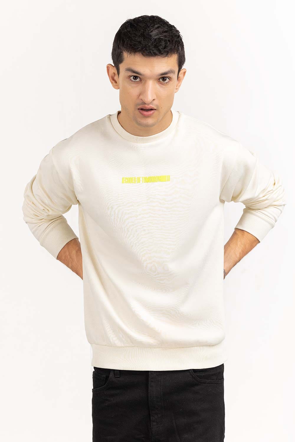 Egret Knit Regular Sweatshirt 224-112-045