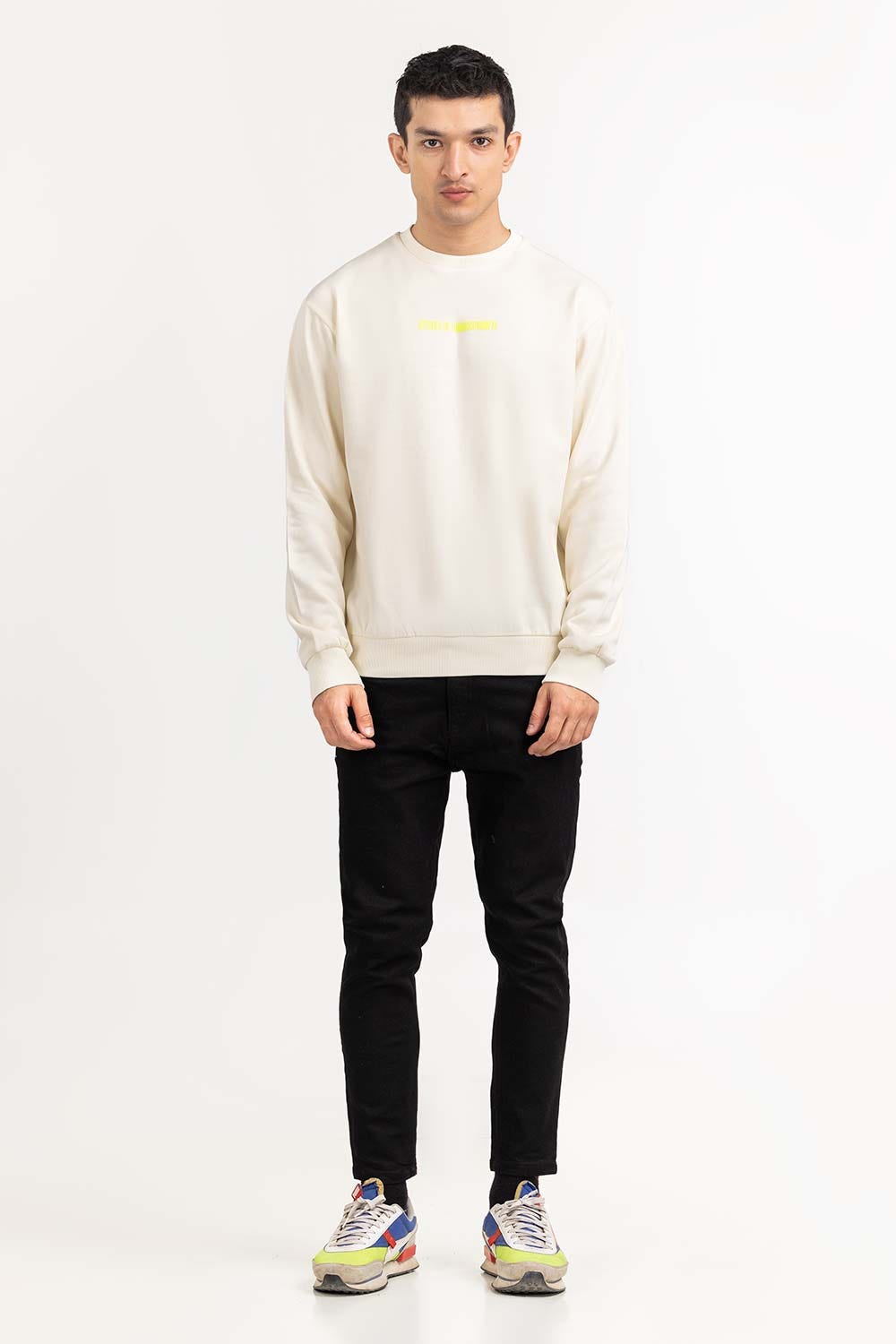 Egret Knit Regular Sweatshirt 224-112-045
